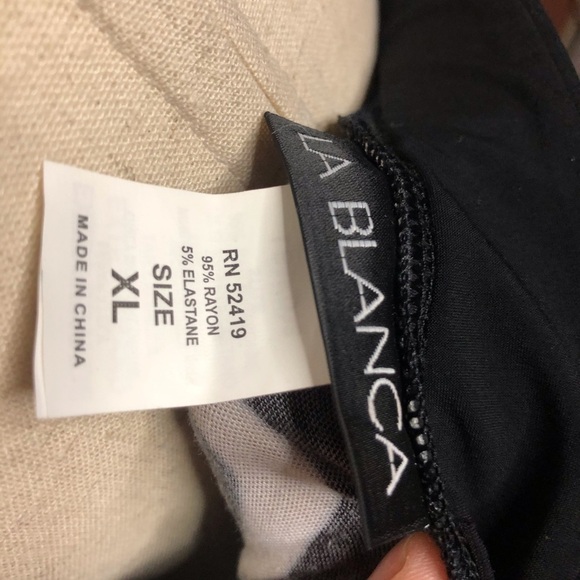 La Blanca Striped Low V Halter - Picture 4 of 4